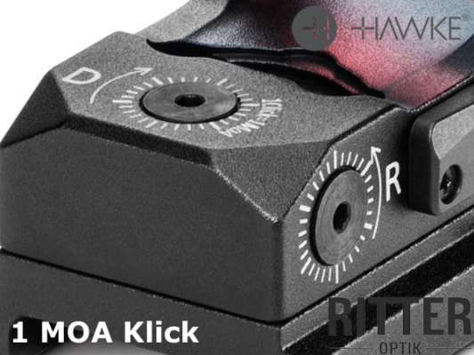 weitwinkel rotpunkt microreflexvisier HAWKE MICRO 3 moa