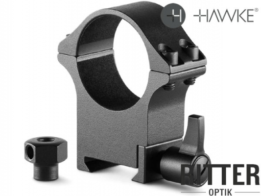 hawke-qr-schnellspannhebel-aufkippmontage-30mm-hohe-version-weaver-stahlmontagen-23107