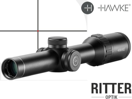 Hawke Zielfernrohr ENDURANCE 30 FD 1-6×24 L4A FIBER DOT Leuchtabsehen - 1/2 MOA - Großes Sehfeld 16401