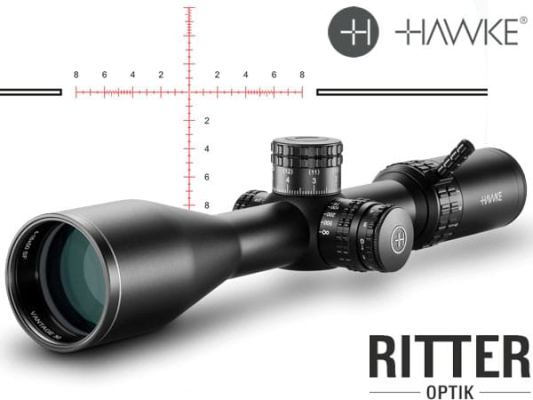 Hawke Zielfernrohr VANTAGE HD 30 4-16×50 SF Mil Pro II Leuchtabsehen - 1/10 MRAD - Großes Sehfeld 14411