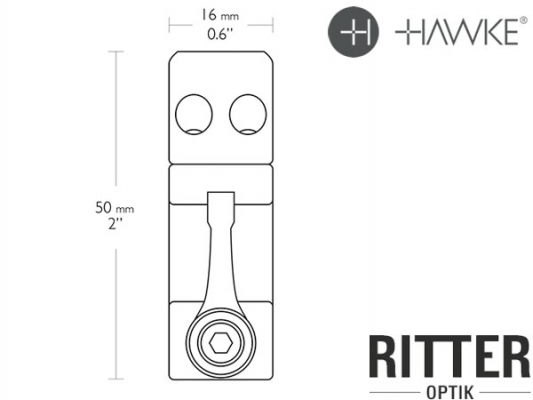 Hawke PRÄZISIONSRINGMONTAGEN AUS STAHL 30MM für Zielfernrohre mit 30mm Mittelrohr für Weaver- und Picatinnyschienen Hohe Bauhöhe 23 017