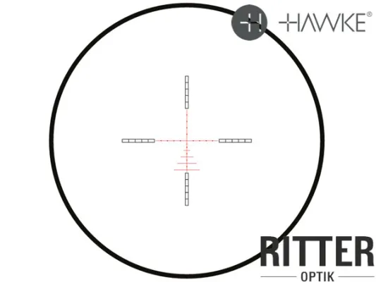 Hawke Airmax 30 FFP SF 6-24x50 AMX IR Leuchtabsehen - MRAD Absehen