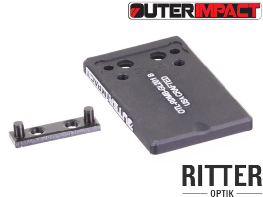 Preview: Outerimpact Micro Montage Adapter GLOCK für Rotpunktvisiere