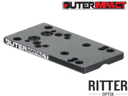 Outerimpact Universal Red Dot Adapter für Glock® Pistolen M.R.A.