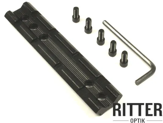 Picatinny Schiene 100mm gewölbter Boden Vollmaterial für Aufschubmontagen oder Visiere