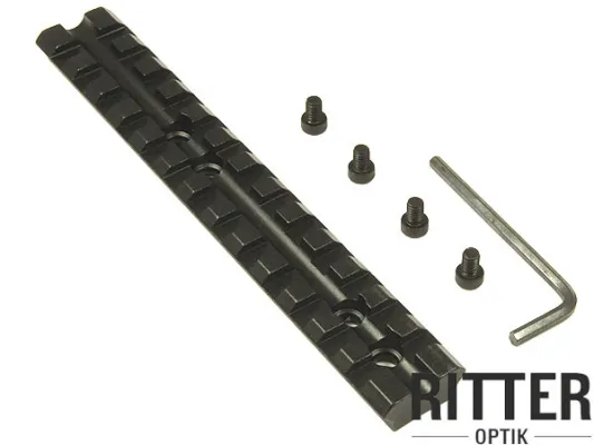 Picatinny Schiene 140mm gewölbter Boden Vollmaterial für Aufschubmontagen oder Visiere