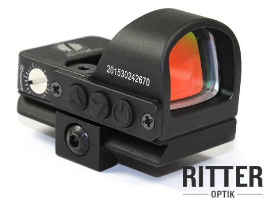 Reflexvisier V-Vision III Leuchtpunkt 2 M.O.A. mit Montage Weaver Picatinny