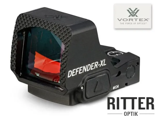 Vortex Defender XL™ Reflexvisier mit 2 MOA Leuchtpunkt. IPSC Rotpunktvisier