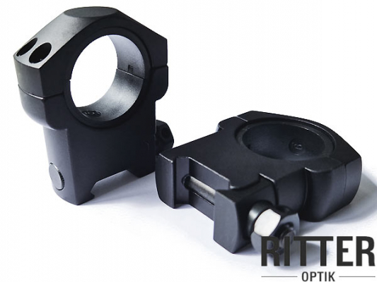Ritter-Optik Zielfernrohrmontage für Weaver- und Picatinnyschiene 30 & 25,4 mm Mittelrohr - Hohe Bauhöhe