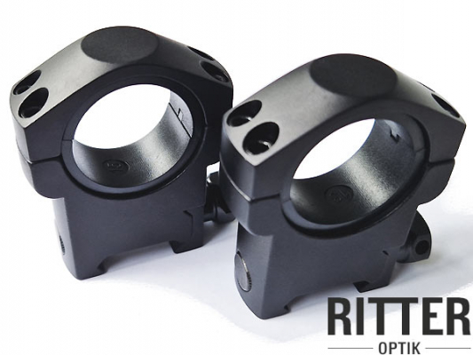 Ritter-Optik Zielfernrohr Montageringe für Weaver- und Picatinnyschiene 30 & 25,4 mm Mittelrohr - Hohe Bauart