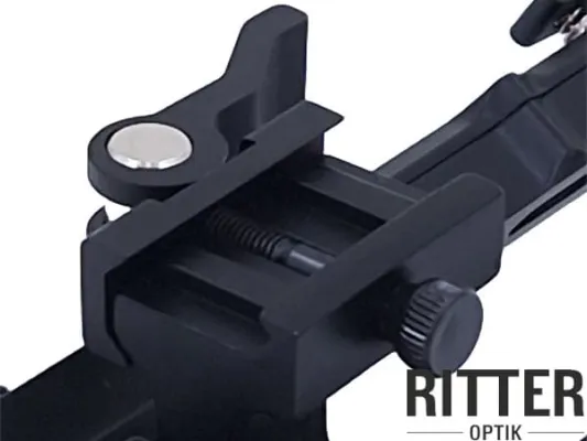 Neigbares Tactical Zweibein BIPOD mit QD Schnellmontage aus Aircraft Aluminium für Picatinny Unterschaftschiene für AR 15