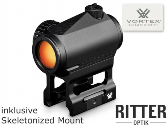 VORTEX CROSSFIRE Red Dot 2 M.O.A. CF-RD2 mit Multi-Height und Low Mount System Picatinny