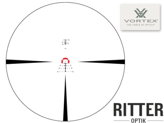 Preview: VORTEX LPVO Zielfernrohr Strike Eagle 1-10x24 FFP EBR-8 BDC MOA Leuchtabsehen Details