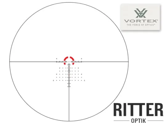 VORTEX LPVO Zielfernrohr Strike Eagle 1-10x24 FFP EBR-8 BDC MRAD Leuchtabsehen Details