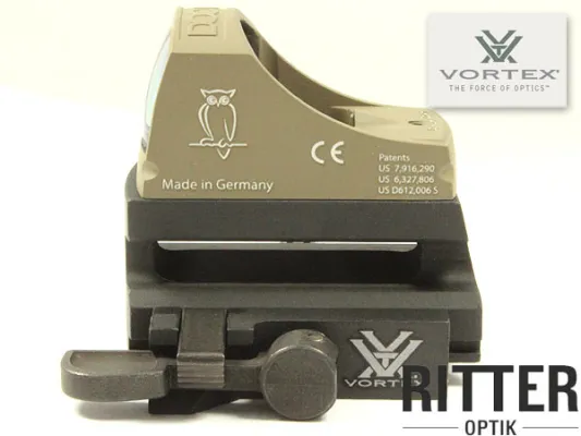 Vortex QR Riser Mount Schnellmontage für Docter Sight - Noblex - Burris Fastfire - Mepota
