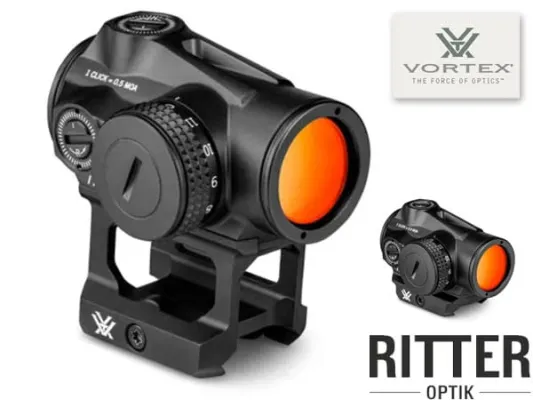 VORTEX TRIUMPH Rotpunktvisier 2 MOA Red Dot mit Picatinny Multi-Height und Low Mount System