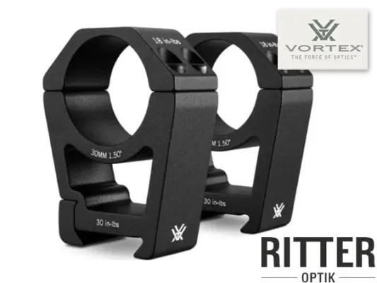 VORTEX Sport Rings Montageringe extra high für Zielfernrohre mit 30mm Mittelrohr für Weaver / Picatinnyschienen SPT30-XH