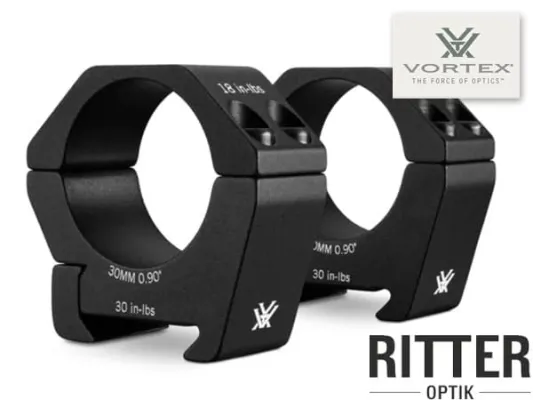 VORTEX Sport Rings Montageringe medium für Zielfernrohre mit 30mm Mittelrohr für Weaver / Picatinnyschienen SPT30-M