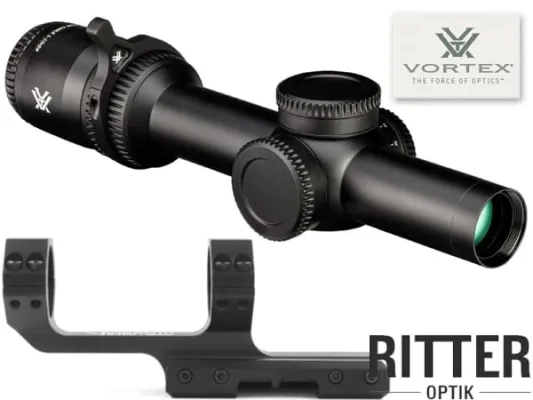 VORTEX LPVO Zielfernrohr Strike Eagle 1-10x24 FFP EBR-8 BDC MOA Leuchtabsehen SE-11001