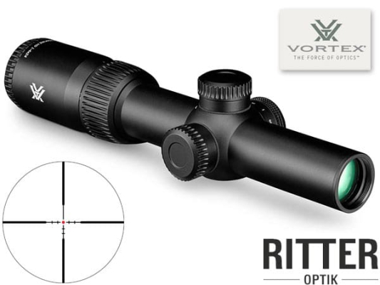 Zielfernrohr Vortex Crossfire HD 1-4x24 mit Dead-Hold® 2A BDC 2 MOA Leuchtabsehen CFR-1401i