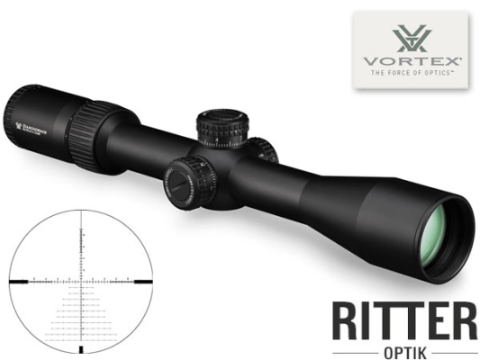 VORTEX Zielfernrohr Diamondback Tactical 6-24x50 FFP EBR-2C Absehen MRAD | 30mm Tubus | Tactical Turrets