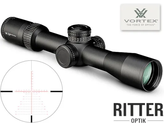 Strike Eagle 3-18x44 FFP EBR-7C Leuchtabsehen MOA | 34 mm Tubus | Tactical Turrets