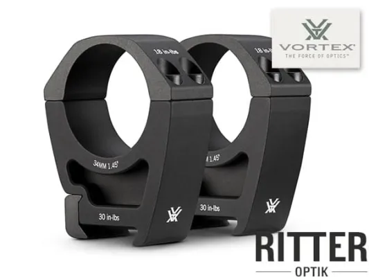 VORTEX Pro Serie Zielfernrohrmontage für Picatinnyschiene 34mm Mittelrohr - high PR34-H