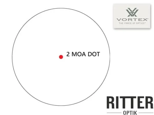 Red Dot VORTEX Crossfire II 2 MOA Leuchtpunkt CF2-RD2