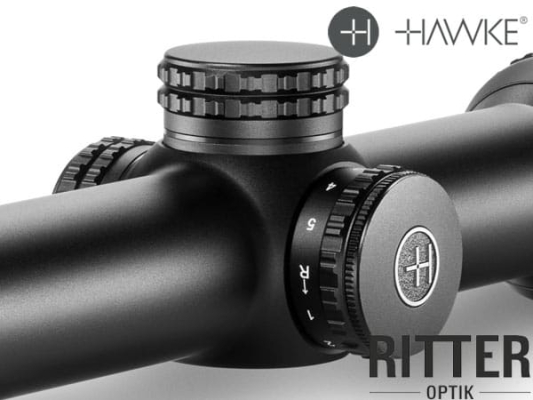 Preview: Zielfernrohr Hawke Vantage HD 30 1-8x24 mit Tactical BDC Leuchtabsehen. 1/2 MOA Turrets 14312