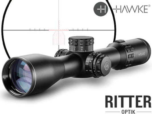 Hawke Zielfernrohr FRONTIER 34 FFP 3-18x50 MIL PRO Leuchtabsehen - 1⁄10 MRAD - Zero-Stop Stelltürme 18 620