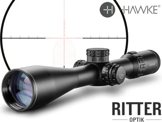Hawke Zielfernrohr FRONTIER 34 FFP 5-30x56 MIL PRO Leuchtabsehen - 1⁄10 MRAD - Zero-Stop Stelltürme 18 640