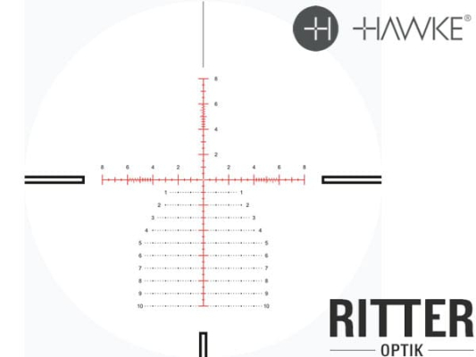 Preview: Hawke Zielfernrohr VANTAGE HD 34 FFP 5-25×56 SF Mil Pro II (25x) MRAD Leuchtabsehen - 1/10 MRAD - Absehen in 1. Bildebene 14640