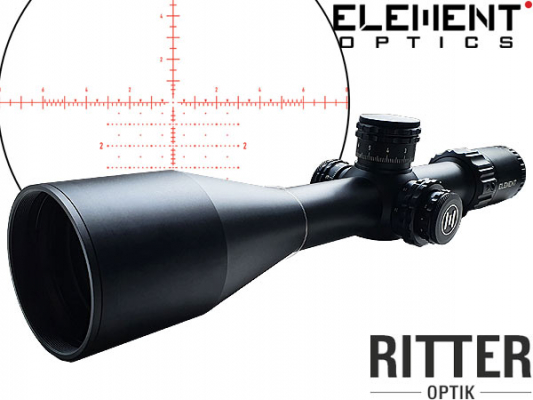 Zielfernrohr Element Optics Titan | 5-25x56 FFP APR-2D MRAD Leuchtabsehen - 1⁄10 MRAD