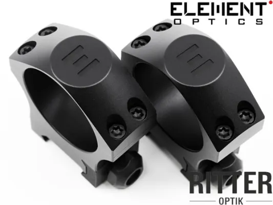 Element Optics Accu Lite Zielfernrohrmontage für Picatinnyschiene 30mm Mittelrohr - niedrige Bauhöhe 54000