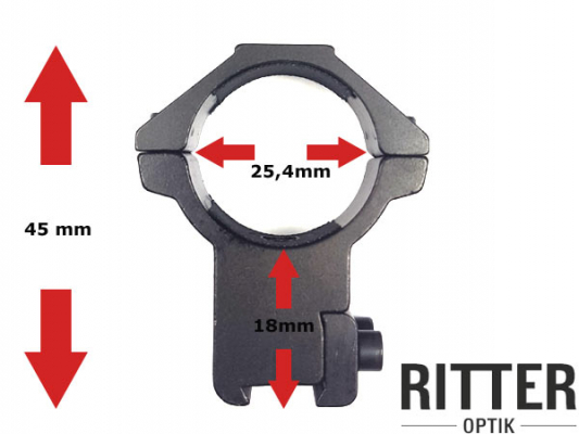 Montage Ringe 30mm 25,4mm Durchmesser Zielfernrohr 20mm 11mm Prismenschiene 
