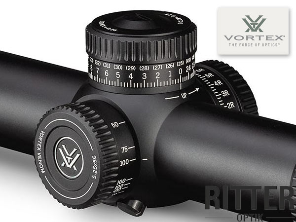 Turrets Vortex Venom 5-25x56 FFP Zielfernrohr mit EBR-7C MRAD Absehen