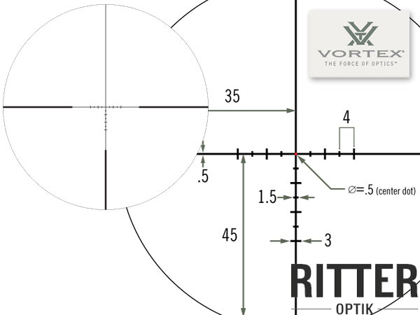 Absehen Vortex Viper PST GEN II 1-6x24 mit VMR-2 MRAD