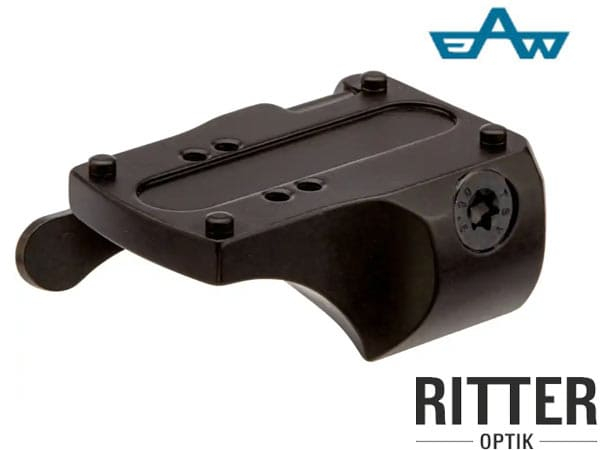 EAW Quick Release Schnellmontage Blaser R8 für Rotpunktvisiere mit Docter Footprint. Schnelles montieren oder demontieren mit Schnellverschluss.