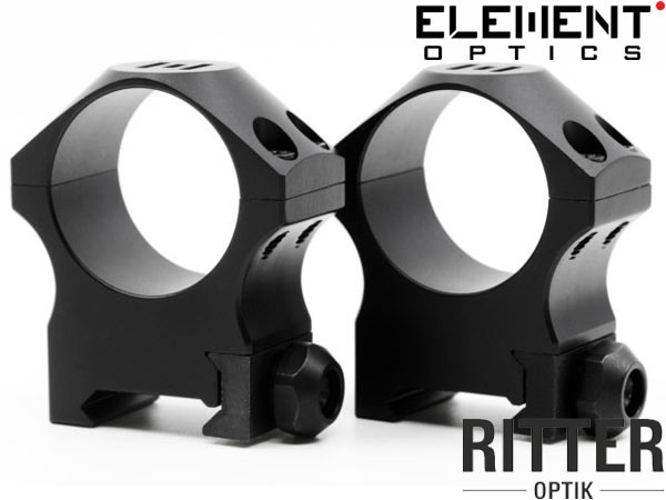 Element Optics Accu Lite Zielfernrohrmontage für Picatinnyschiene 30mm Mittelrohr - hohe version 54002