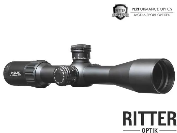 Element Optics Zielfernrohr Helix | 4-16x44 FFP APR-1C MRAD Absehen - 1⁄10 MRAD - Zero-Stop Stelltürme