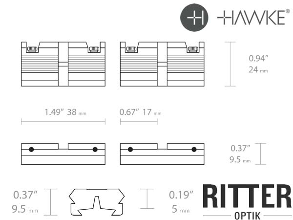 hawke-2teilige-adapterschiene-11mm-prismenschiene-auf-weaver-22405-abmessungen
