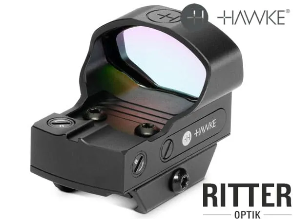 Leuchtpunktvisier HAWKE Frontier 1x30 Reflexvisier inklusive Montage Weaver / Picatinny und Docter Footprint 3 MOA Red Dot 12 162