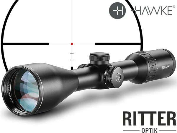 Hawke Zielfernrohr ENDURANCE 30 WA 3-12×56 LR DOT 8x Leuchtabsehen - 1/4 MOA - Großes Seefeld 16 330