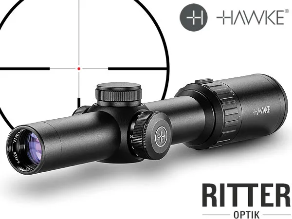 Zielfernrohr für die Drückjagd Hawke Vantage 30 WA - 1-4x24 L4A DOT IR Leuchtabsehen 14 273 14273