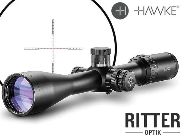 Hawke Zielfernrohr Vantage 30 WA FFP 6-24×50 SF Half Mil Dot IR Leuchtabsehen - 1/10 MRAD - Großes Seefeld 14304