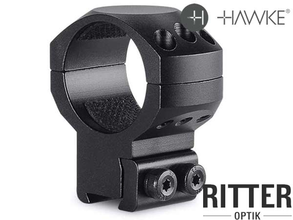 HAWKE Tactical Aufschubmontage für 9-11 mm Prismenschiene 25,4 mm Mittelrohr - Hoch 24102