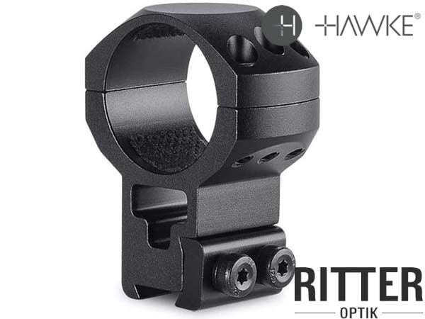 HAWKE Tactical Aufschubmontage für 9-11 mm Prismenschiene 25,4 mm Mittelrohr - extra Hoch 24108