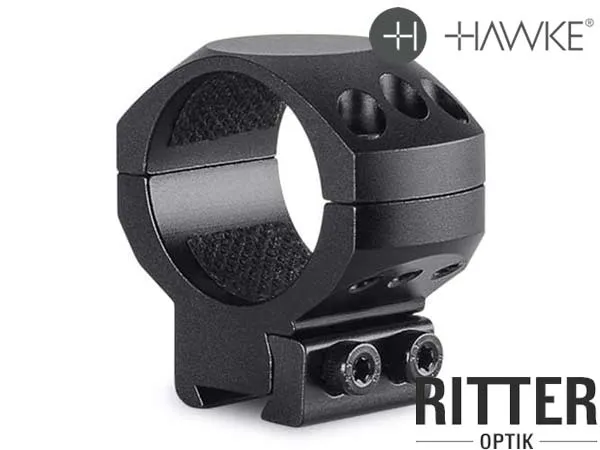 HAWKE Tactical Aufschubmontage für 9-11 mm Prismenschiene 30 mm Mittelrohr - Mittelhoch 24 106