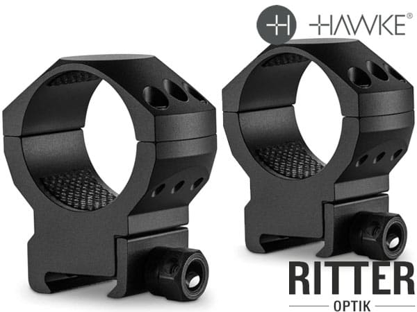 HAWKE Tactical Zielfernrohrmontage für Weaver / Picatinnyschiene 34 mm Mittelrohr - Medium 24 119