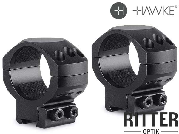 HAWKE Tactical Zielfernrohrmontage für 9-11 mm Prismenschiene 34 mm Mittelrohr - Mittelhoch 24 109